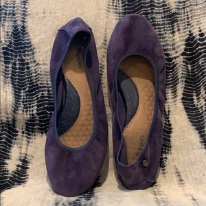 Hush Puppies Suede Chaste Ballet Flat